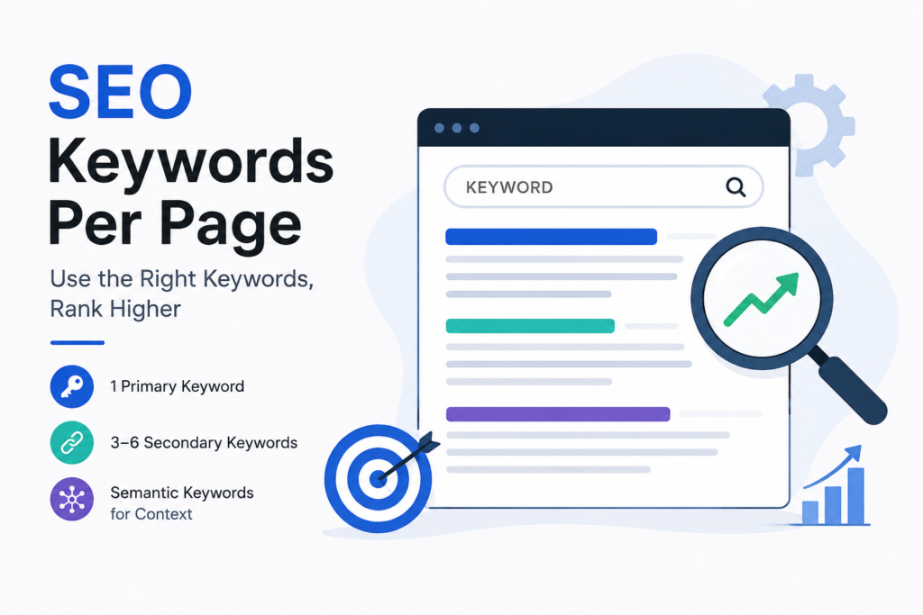 SEO keywords per page